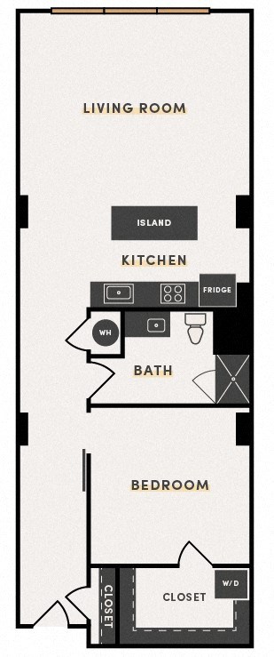 floor plan photo of the station at riverfront park in denver, co